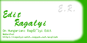 edit ragalyi business card